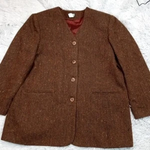 Vintage NYCC Jacke Damen 24 W braun Wollmischung Karriere Komfort adrette Taschen - Bild 1 von 10