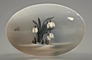 Royal Copenhagen Edelweiss Oval Soap Dish or Trinket Tray Signed MSX #2685 852 - Picture 1 of 4