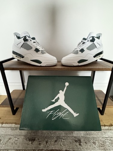 [NUOVO] Nike Air Jordan 4 Retro "Oxidized Green" Uomo UK 10