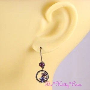 Chic Hematita Rosa, Morado & Violet Pendientes de Gota Cristales Swarovski - Imagen 1 de 4