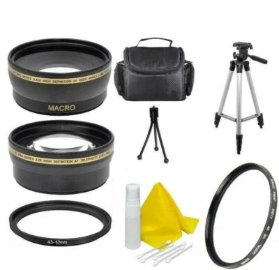Accessory Lens Kit For Canon Vixia HF M500 M400 M52 M50 M41 M40 HV40 - Image 1 of 4