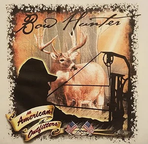 ALL AMERICAN OUTFITTERS BOW HUNTER DEER HUNTING HOODED SWEATSHIRT #438 HOODIE - Picture 1 of 4