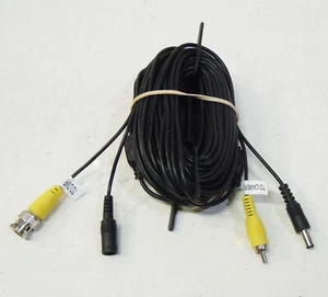 NEW Q-See Camera Cable Black 60' ft BNC Video & DC Power SHIPS *SAME* DAY - Picture 1 of 1