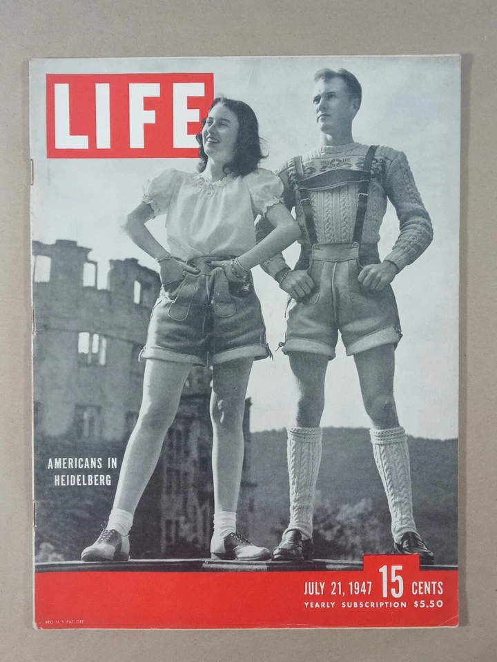 Hollister Motorcycle Biker Riot Americans Heidelberg LIFE Magazine July 21 1947 Foto 1 de 1