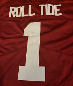Alabama Crimson Tide SEC Roll Tide #1 2021 CFP Stitched Football Gameday Jersey