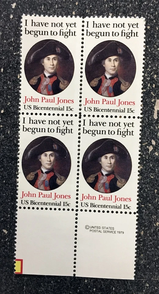 1979USA #1789 15c John Paul Jones Bicentennial - Copyright Block of 4  Mint NH - Image 1 of 1