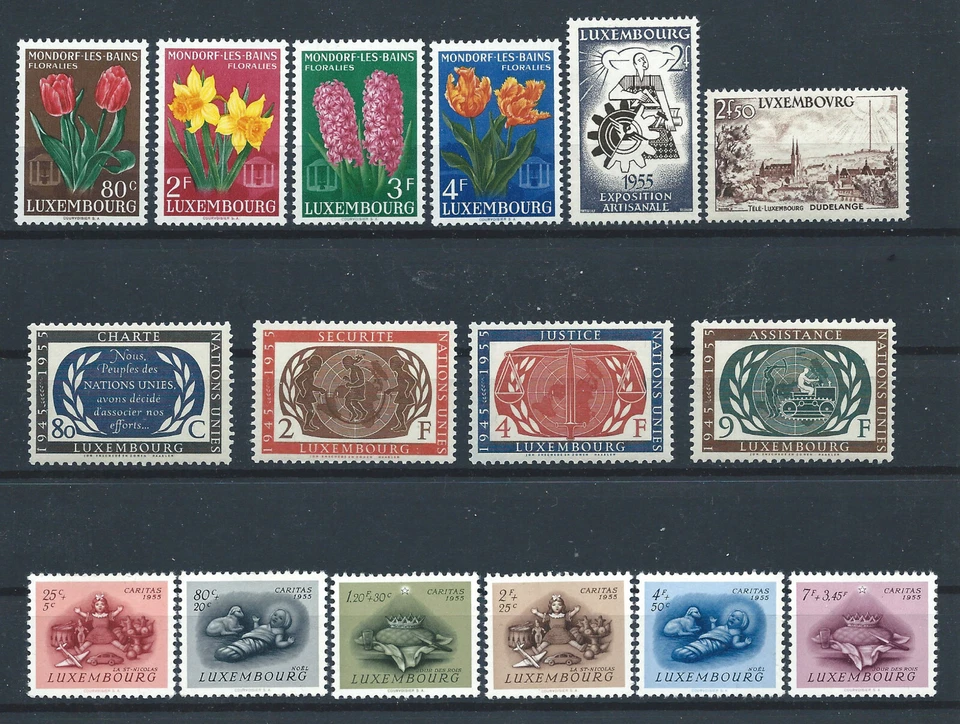 Luxembourg N°490/505** (MNH) 1955 - Année 1955 - Photo 1/1