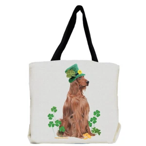 Irish Setter Saint Patrick's Day Tote Bag - Picture 1 of 1