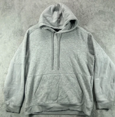 UMBRO Fútbol Sudadera con Capucha Para Hombres Grande Gris Sudadera con Capucha Polar Pullover Bordado Foto 1 de 4