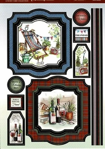 HUNKYDORY DIE CUT TOPPERS *SIT BACK GARDEN RELAX* GREAT FOR CARDS OR CRAFTS - Picture 1 of 1