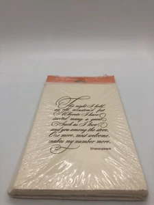 Vintage American Greetings William Shakespeare Quote Invitation Card Pack of 8 - Picture 1 of 5