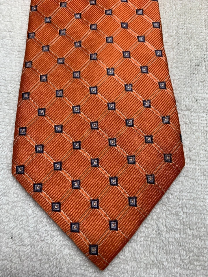 CORBATA IZOD HOMBRE NARANJA CON AZUL 3,5 X 61 Foto 1 de 4