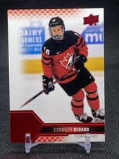 2022 Upper Deck Team Canada Juniors Men's U-20 Red Foil Connor Bedard #2 Qty!!