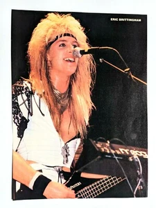 PÓSTER PINUP DE PÁGINA COMPLETA CENICIENTA / ERIC BRITTINGHAM LIVE / MOTLEY CRUE REVISTA - Imagen 1 de 2
