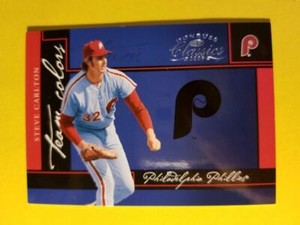 VINTAGE HOF STEVE CARLTON 473/800 TEAM COLORS #TC-38 - 2005 DONRUSS CLASSICS MLB