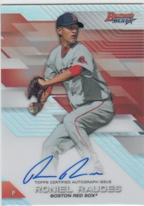2017 Roniel Raudes Bowman's Best ROOKIE AUTO REFRACTOR - RR Red Sox