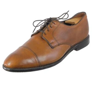 Scarpe eleganti ALLEN EDMONDS Lexington Oxford taglia 10 EEE pelle marrone marrone marrone USA - Foto 1 di 8