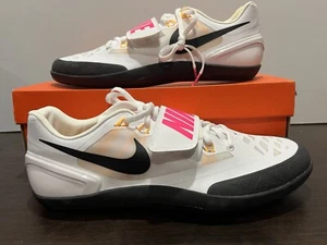 Scarpe Nike Zoom Rotational 6 Track Throwing Uomo Bianco Rosa 685131-102 Taglia 11 - Foto 1 di 5