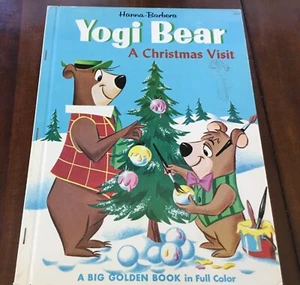 1961 Big Golden Book Yogi Bear A Christmas Wish HC A - Bild 1 von 7