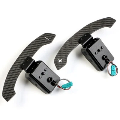 Palanca de cambios de volante de fibra de carbono para BMW F06 F13 M6 2011-17 Foto 1 de 4