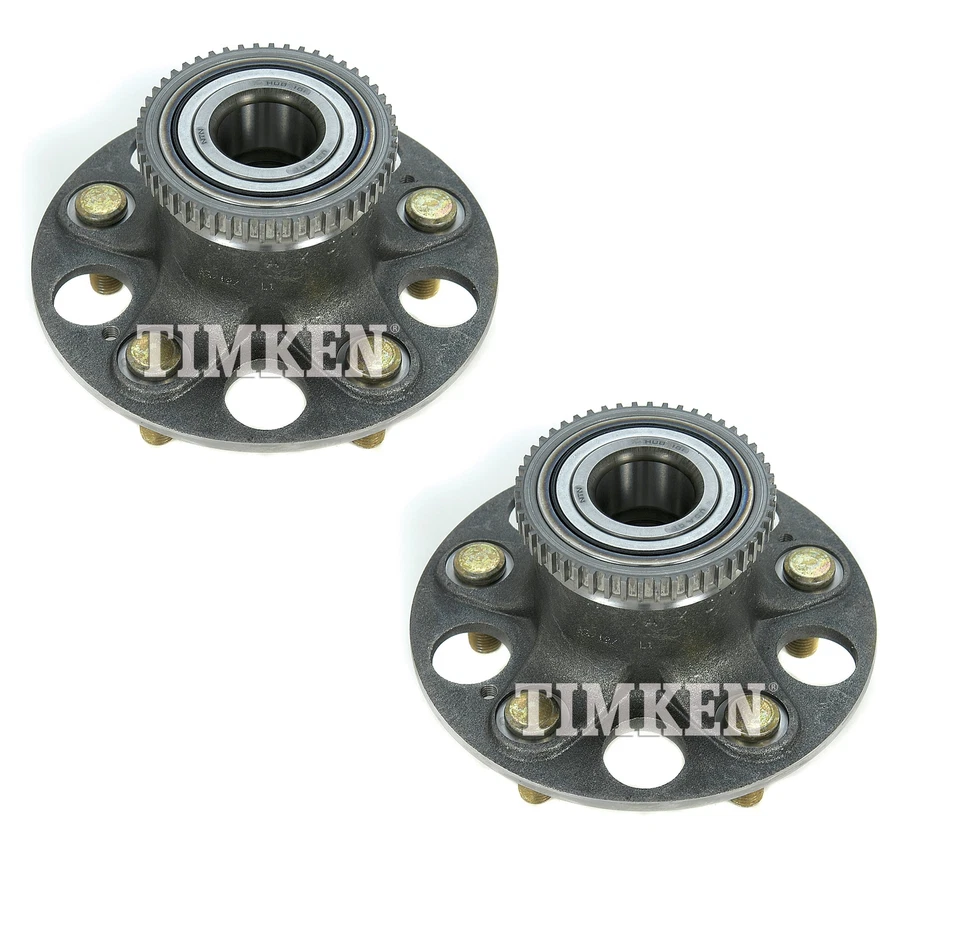 Juego de pares de 2 cojinetes de rueda traseros Timken y kit de buje para Acura CL 3,2 L V6 01-03 TRACCIÓN DELANTERA Foto 1 de 1