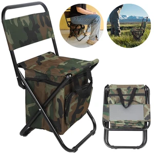 Campingstuhl Faltbar Klappstuhl Outdoor Anglerstuhl Stuhl Strand mit Tasche - Bild 1 von 11