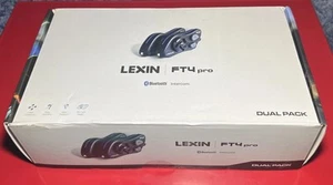 LEXIN MOTO LX-FT4Pro 4 Way Motorcycle Bluetooth Helmet Intercom FM RGB SOS Light - Picture 1 of 3