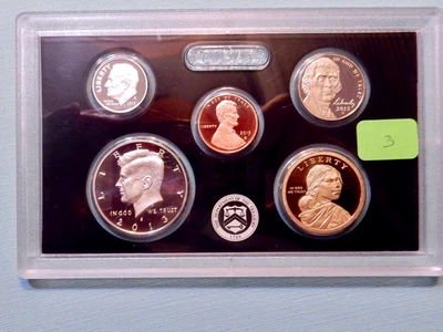 2013 S PARTIAL SILVER PROOF SET - 5 COIN SET - 2 SILVER COINS IN MINT LENS #3 - Image 1 of 2