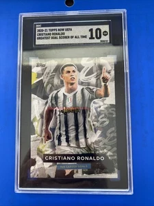 2020-21 Topps Now UEFA Cristiano Ronaldo Greatest Goal Scorer Of All Time SHC 10 - Picture 1 of 2