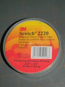 3M SCOTCH 2220 Electrical Stress Control TAPE 3/4" x 15'  FREE SHIP - Picture 1 of 3