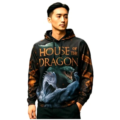 Chaqueta cortavientos HBO House of the Dragon Juego de Tronos para hombre talla S NUEVA NUEVA CON ETIQUETAS Foto 1 de 4