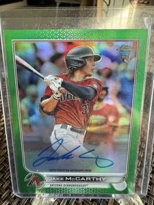2022 Topps Chrome - Rookie Auto Jake McCarthy #RA-JMC Refractor /99 (AU, RC) - Picture 1 of 3