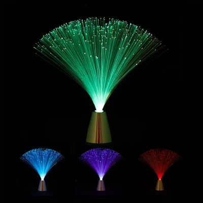 Lampada a fibra ottica 33 cm 70 g Lampada multicolore Lampada retrò Leggera - Immagine 1 di 4
