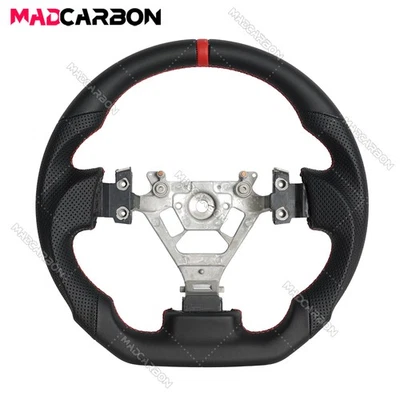Black Leather Steering Wheel for Nissan 350Z Fairlady Z 2003-2008 Red Line - Image 1 of 4