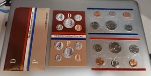 1984 P & D Uncirculated United States 10 Coin Mint Set Original Cello & Envelope - Picture 1 of 3