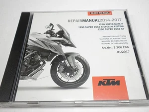 2014-17 KTM 1290 Super Duke R/GT/R Special Edition Repair Manual CD - Bild 1 von 2