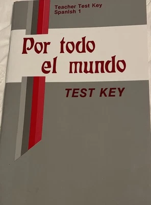 Abeka Por todo el mundo Test Key Spanish 1 - Image 1 of 3