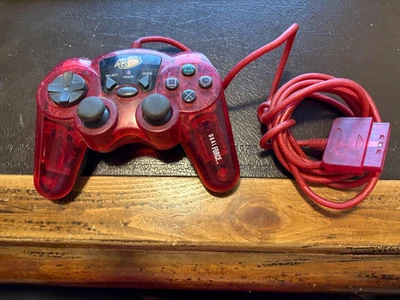 Mad Catz Dual Force Red Wired Controller for PlayStation 2 PS2 Console - Image 1 of 2