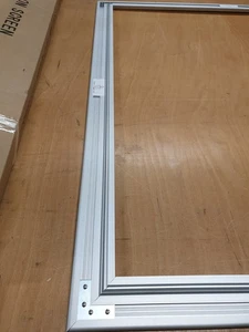 Telaio in alluminio con tutti i connettori e viti + supporto a parete a 4 punti - Foto 1 di 8