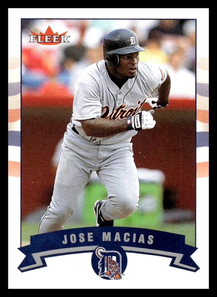 2002 Fleer #365 Jose Macias Detroit Tigers - Image 1 of 2