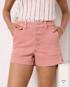 NWOT PAIGE Mayslie Short in Vintage Pink Terracotta. MSRP $179. Size 27 - Picture 1 of 14