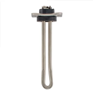Straight Water Heater Element, 120V x 1500W   bolt-on flange type new - Picture 1 of 7