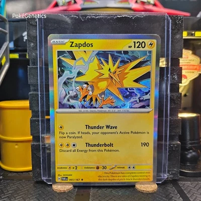 Zapdos Twilight Masquerade Holo Pokémon TCG 065/167 Scarlet & Violet Rare - Image 1 of 4