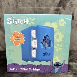 Rare! Disney Stitch 6 Can Mini Fridge Factory Sealed  - Picture 1 of 11
