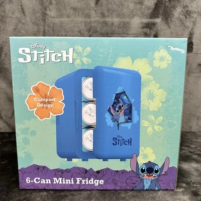 Rare! Disney Stitch 6 Can Mini Fridge Factory Sealed  - Image 1 of 4