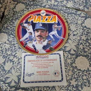 Mike Piazza Sports Impressions Los Angeles Dodgers Collectors Plate 2267 New - Picture 1 of 3