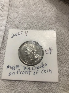 VERY RARE Major Die Cracks 2002-P Louisiana State Quarter  (RARE) MS CONDITION. - Picture 1 of 8