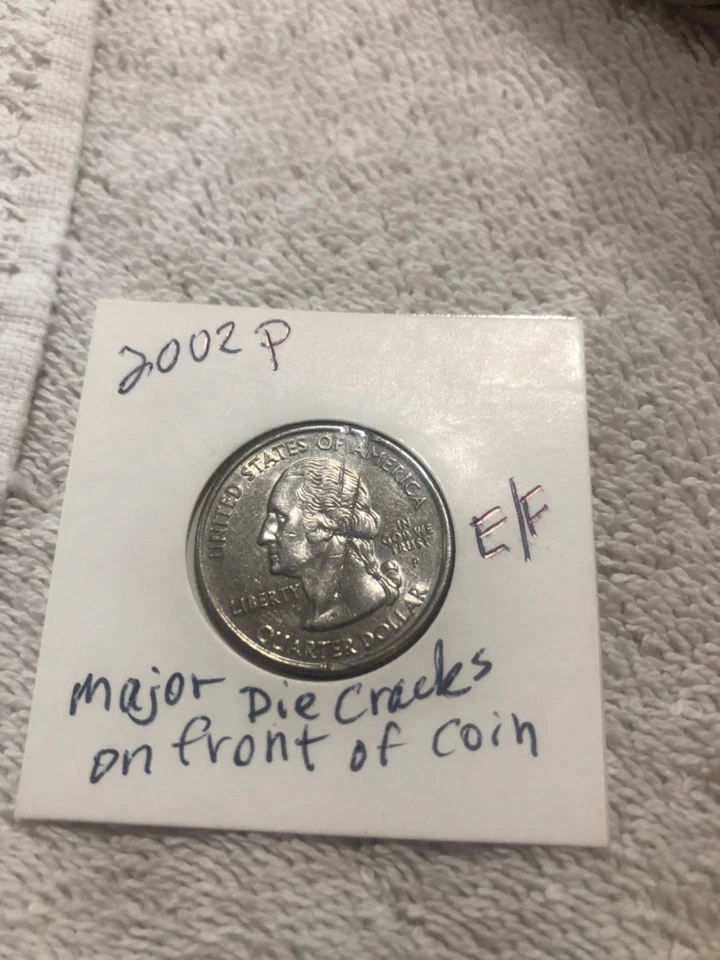 VERY RARE Major Die Cracks 2002-P Louisiana State Quarter  (RARE) MS CONDITION. - Image 1 of 4