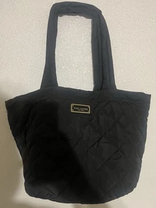 MARC BY MARC JACOBS Large Black Medium Nylon Tote Gold Hardware Bag Zip Top - Picture 1 of 6