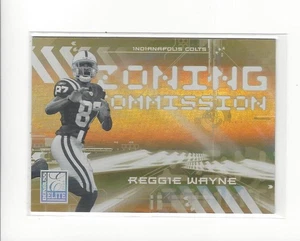 2006 Donruss Elite Zoning Commission Gold #ZC21 Reggie Wayne Colts /1000 - Bild 1 von 2